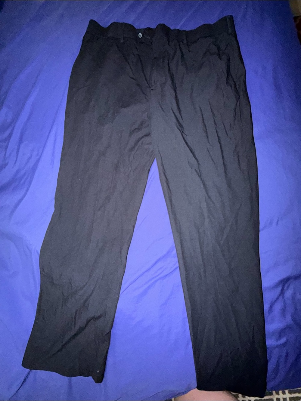 Men’s croft & barrow Black Straight-Leg Dress Pants Sz 38x32